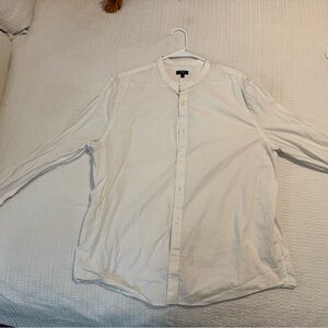 Express Slim Band Collar Button Up Long Sleeve Size XL